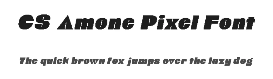 CS Amone Pixel Font by craftsupplyco — Display Font