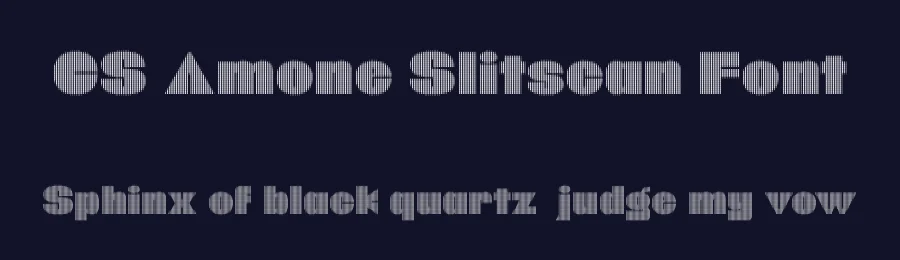 CS Amone Slitscan Font by craftsupplyco — Display Font — thumbnail 2