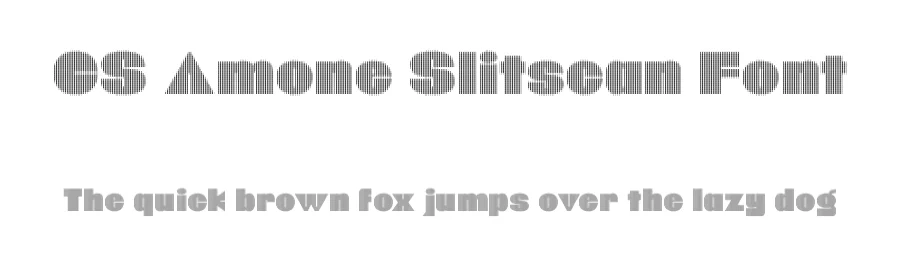 CS Amone Slitscan Font by craftsupplyco — Display Font