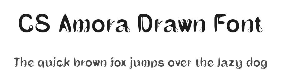 CS Amora Drawn Font by craftsupplyco — Display Font