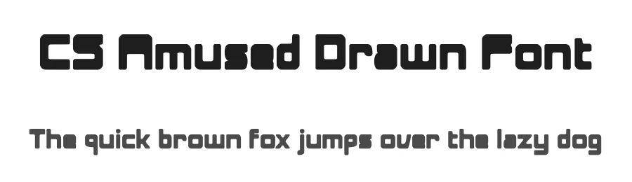 CS Amused Drawn Font by craftsupplyco — Display Font