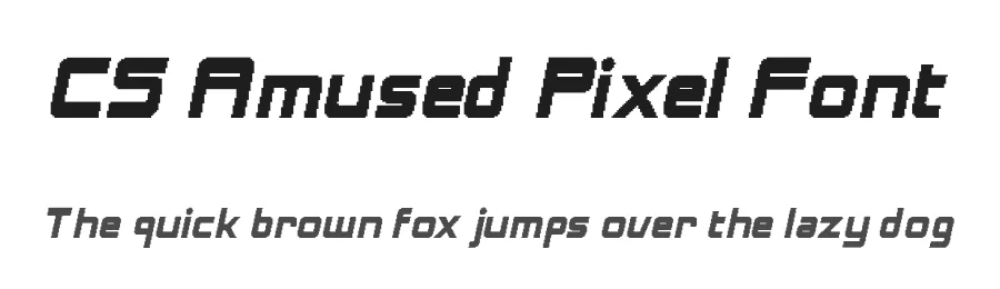 CS Amused Pixel Font by craftsupplyco — Display Font