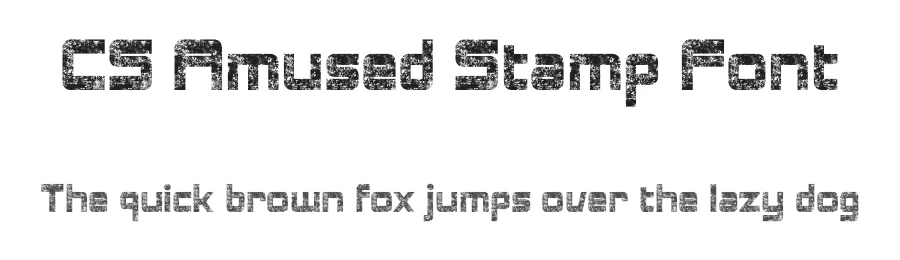 CS Amused Stamp Font by craftsupplyco β Sans Serif Font