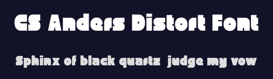 CS Anders Distort Font by craftsupplyco — Display Font — thumbnail 2