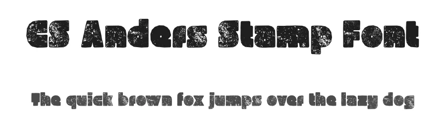 CS Anders Stamp Font by craftsupplyco — Display Font
