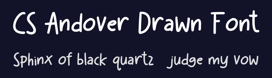 CS Andover Drawn Font by craftsupplyco — Script Handwritten Font — thumbnail 2
