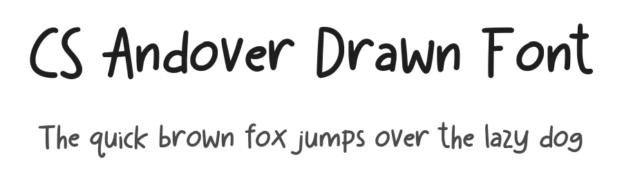 CS Andover Drawn Font by craftsupplyco — Script Handwritten Font
