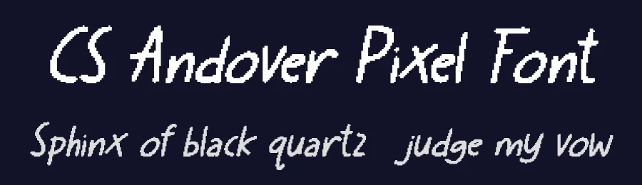CS Andover Pixel Font by craftsupplyco — Script Handwritten Font — thumbnail 2