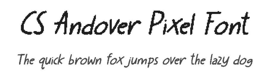 CS Andover Pixel Font by craftsupplyco — Script Handwritten Font
