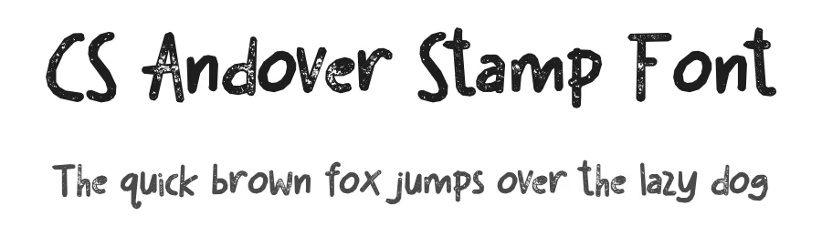 CS Andover Stamp Font by craftsupplyco — Script Handwritten Font