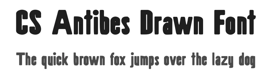 CS Antibes Drawn Font by craftsupplyco — Display Font