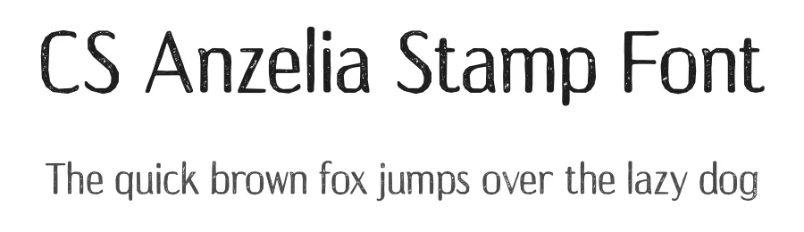 CS Anzelia Stamp Font by craftsupplyco — Sans Serif Font
