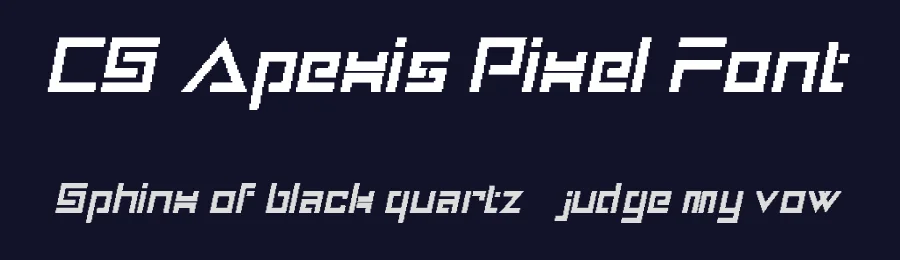 CS Apexis Pixel Font by craftsupplyco — Display Font — thumbnail 2