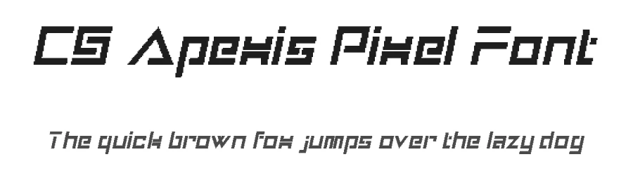 CS Apexis Pixel Font by craftsupplyco — Display Font