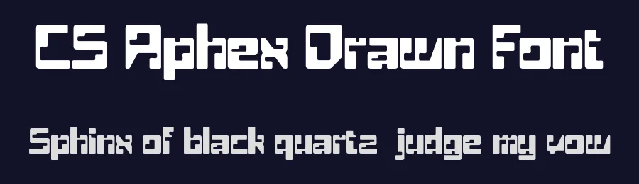 CS Aphex Drawn Font by craftsupplyco — Display Font — thumbnail 2