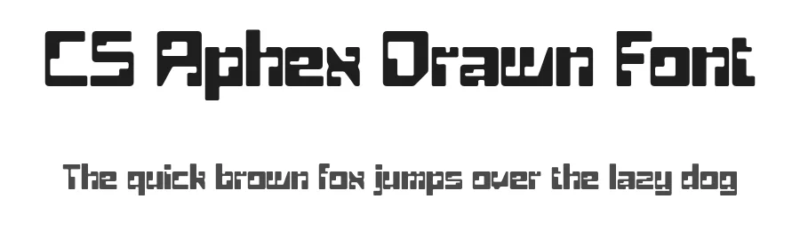 CS Aphex Drawn Font by craftsupplyco — Display Font