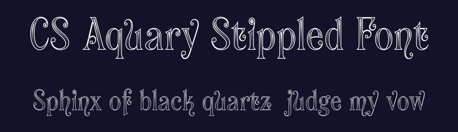 CS Aquary Stippled Font by craftsupplyco — Display Font — thumbnail 2