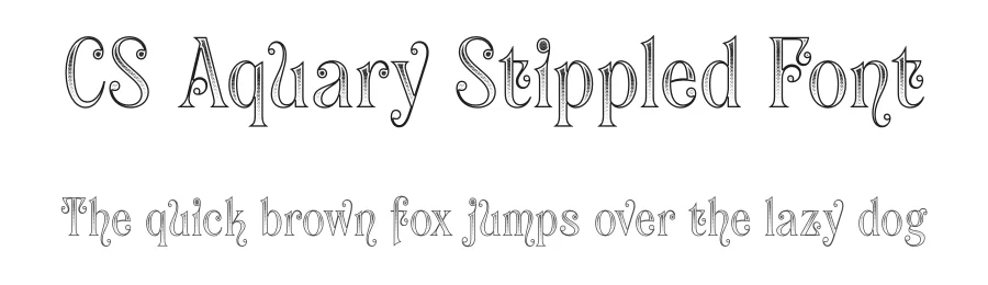 CS Aquary Stippled Font by craftsupplyco — Display Font