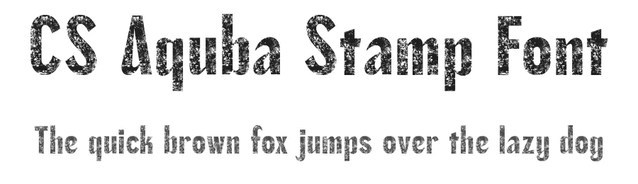 CS Aquba Stamp Font by craftsupplyco — Sans Serif Font