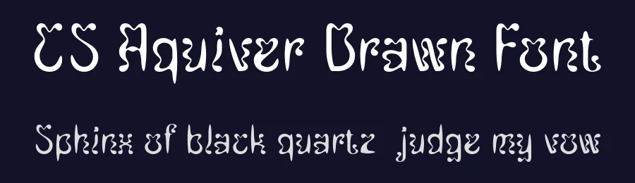CS Aquiver Drawn Font by craftsupplyco — Display Font — thumbnail 2
