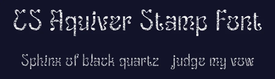 CS Aquiver Stamp Font by craftsupplyco — Display Font — thumbnail 2
