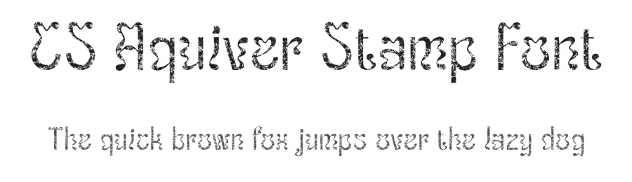 CS Aquiver Stamp Font by craftsupplyco — Display Font