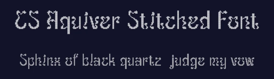 CS Aquiver Stitched Font by craftsupplyco — Display Font — thumbnail 2