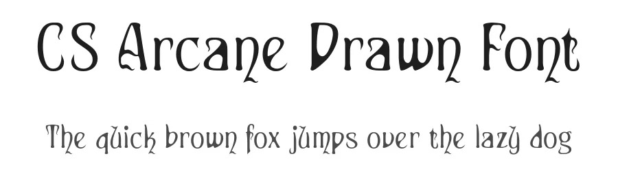 CS Arcane Drawn Font by craftsupplyco — Display Font