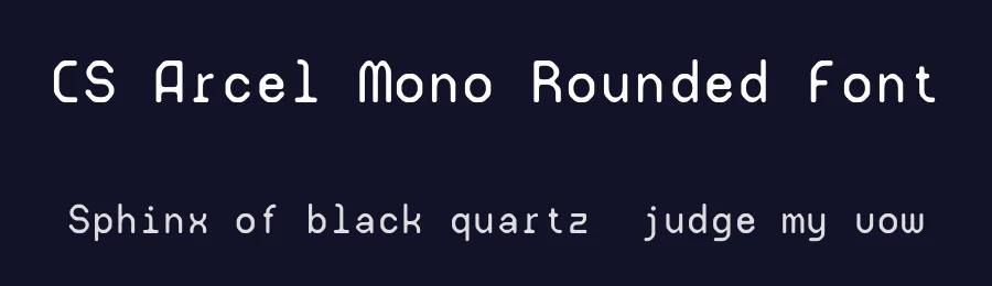 CS Arcel Mono Rounded Font by craftsupplyco — Display Font — thumbnail 2