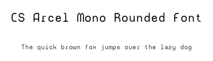 CS Arcel Mono Rounded Font by craftsupplyco — Display Font