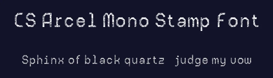 CS Arcel Mono Stamp Font by craftsupplyco — Display Font — thumbnail 2