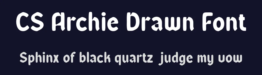 CS Archie Drawn Font by craftsupplyco — Display Font — thumbnail 2
