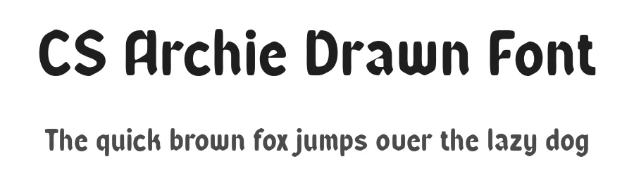 CS Archie Drawn Font by craftsupplyco — Display Font