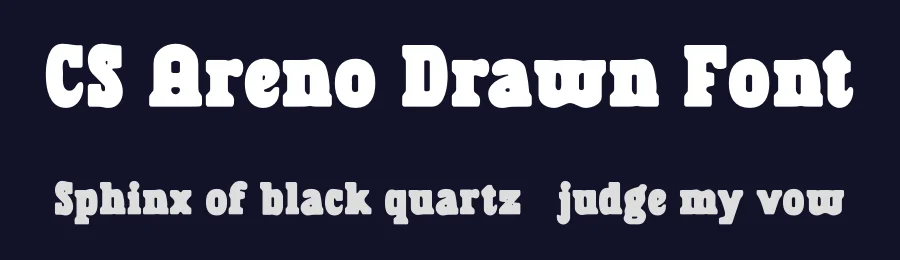 CS Areno Drawn Font by craftsupplyco — Slab Serif Font — thumbnail 2