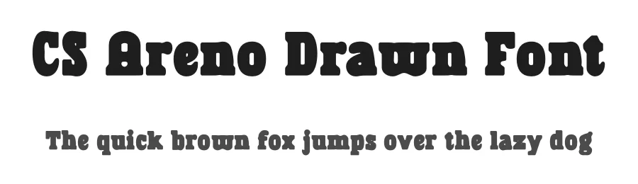 CS Areno Drawn Font by craftsupplyco — Slab Serif Font
