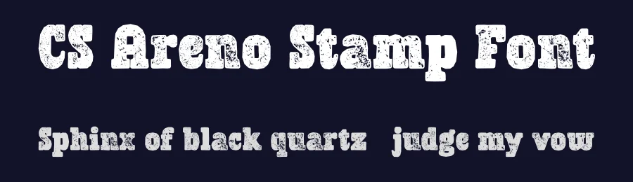 CS Areno Stamp Font by craftsupplyco — Slab Serif Font — thumbnail 2