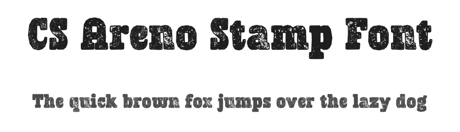 CS Areno Stamp Font by craftsupplyco — Slab Serif Font