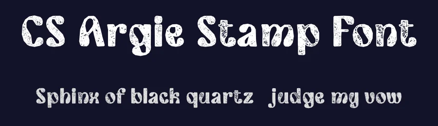 CS Argie Stamp Font by craftsupplyco — Sans Serif Font — thumbnail 2
