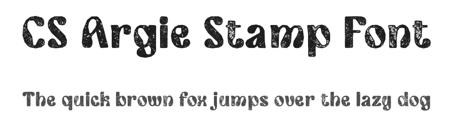 CS Argie Stamp Font by craftsupplyco — Sans Serif Font