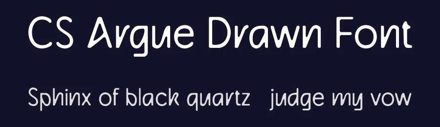 CS Argue Drawn Font by craftsupplyco — Sans Serif Font — thumbnail 2
