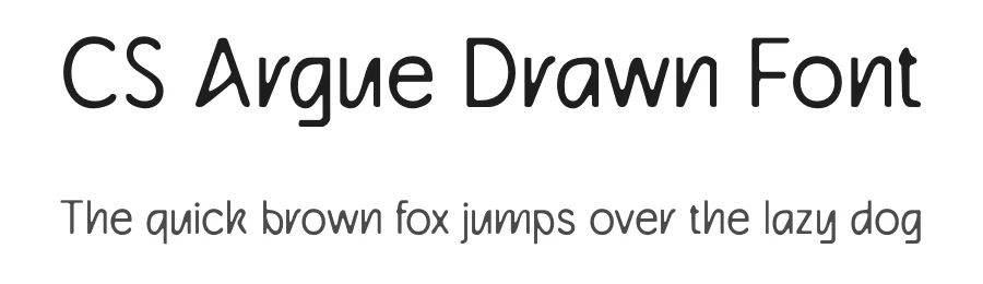 CS Argue Drawn Font by craftsupplyco — Sans Serif Font