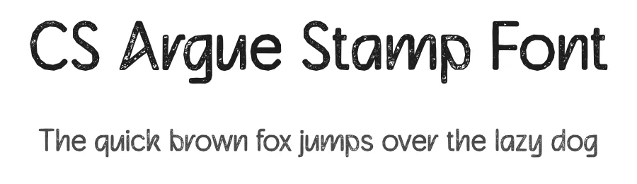 CS Argue Stamp Font by craftsupplyco — Sans Serif Font
