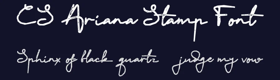 CS Ariana Stamp Font by craftsupplyco — Script Handwritten Font — thumbnail 2