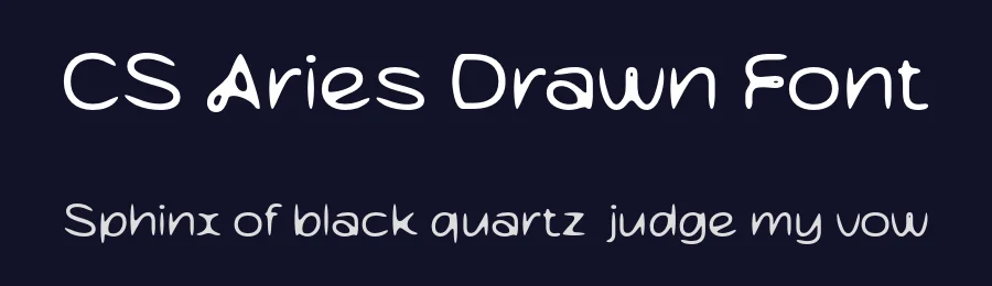 CS Aries Drawn Font by craftsupplyco — Display Font — thumbnail 2
