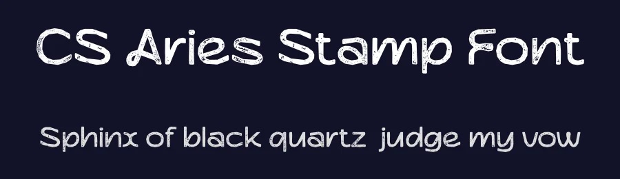 CS Aries Stamp Font by craftsupplyco — Sans Serif Font — thumbnail 2