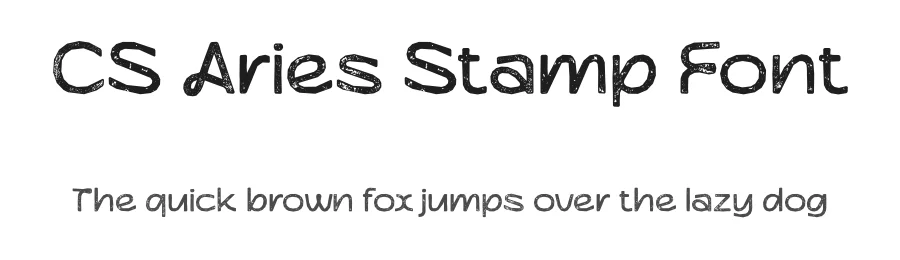 CS Aries Stamp Font by craftsupplyco — Sans Serif Font