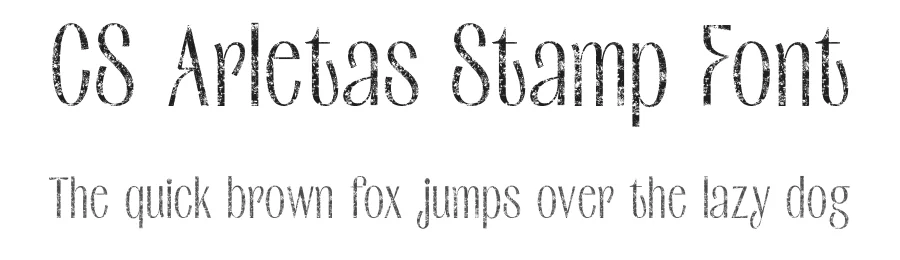 CS Arletas Stamp Font by craftsupplyco β Sans Serif Font