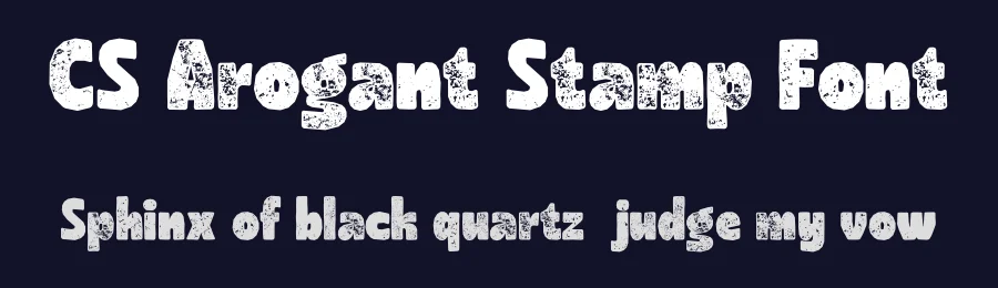 CS Arogant Stamp Font by craftsupplyco — Display Font — thumbnail 2