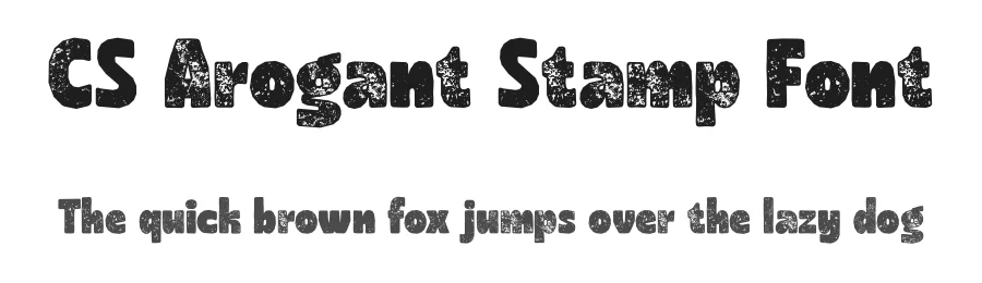 CS Arogant Stamp Font by craftsupplyco — Display Font