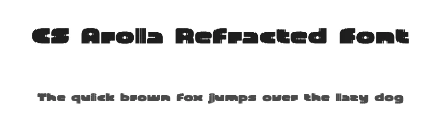 CS Arola Refracted Font by craftsupplyco — Display Font